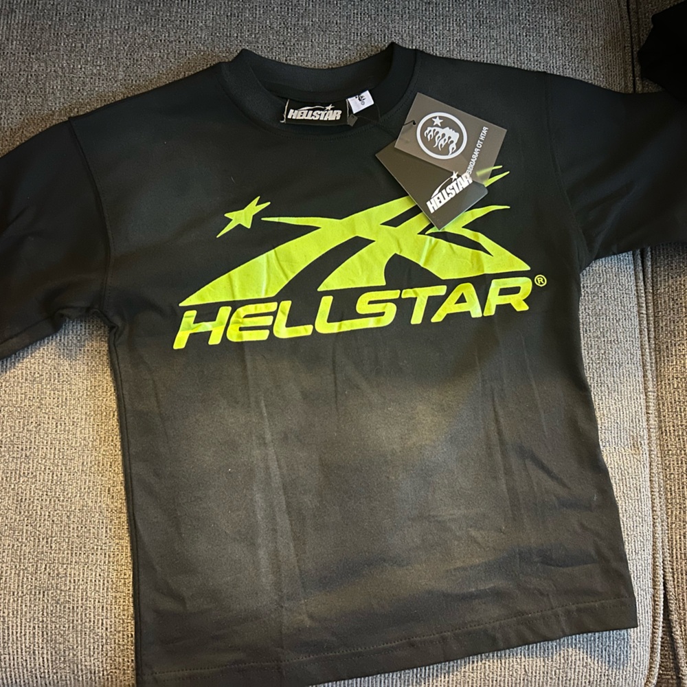Hellstar Kids Black and Green Short Sleeve Tee